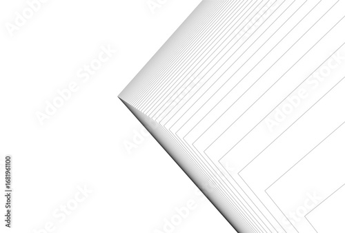 Abstract architectual drawing vector 3d illustration
