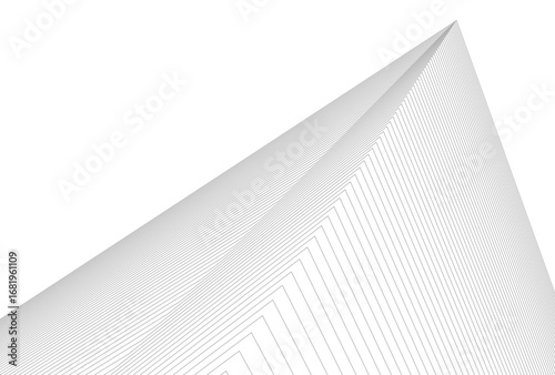 Abstract architectual drawing vector 3d illustration