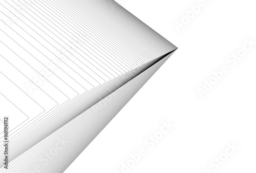 Abstract architectual drawing vector 3d illustration