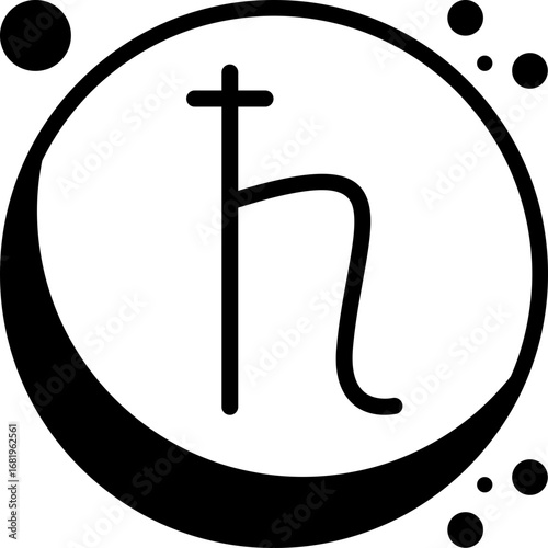Saturn Astrological Symbol