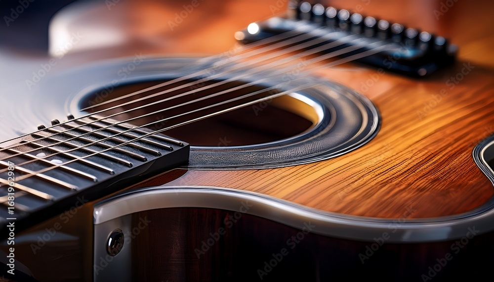 Fototapeta premium a close up of a guitar