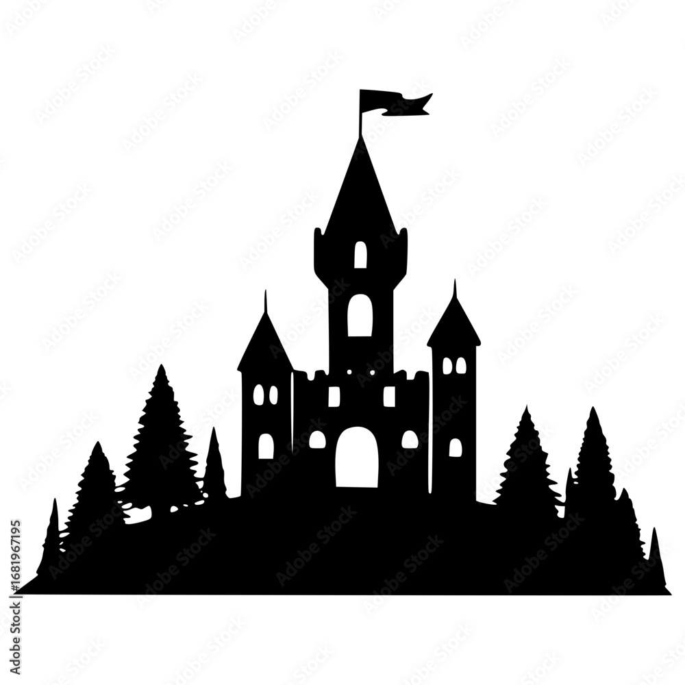 Fototapeta premium Halloween haunted house