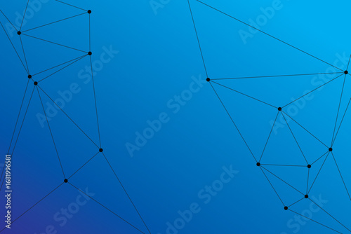 Global network connection background for banner design. Abstract line background with connecting dots and lines. Network Connecting dot polygon social network communication. Internet technology.