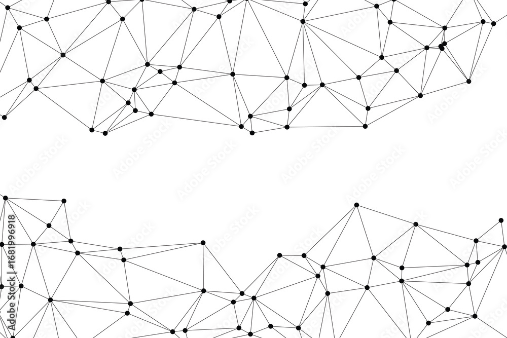 Global network connection background for banner design. Abstract line background with connecting dots and lines. Network Connecting dot polygon social network communication. Internet technology.