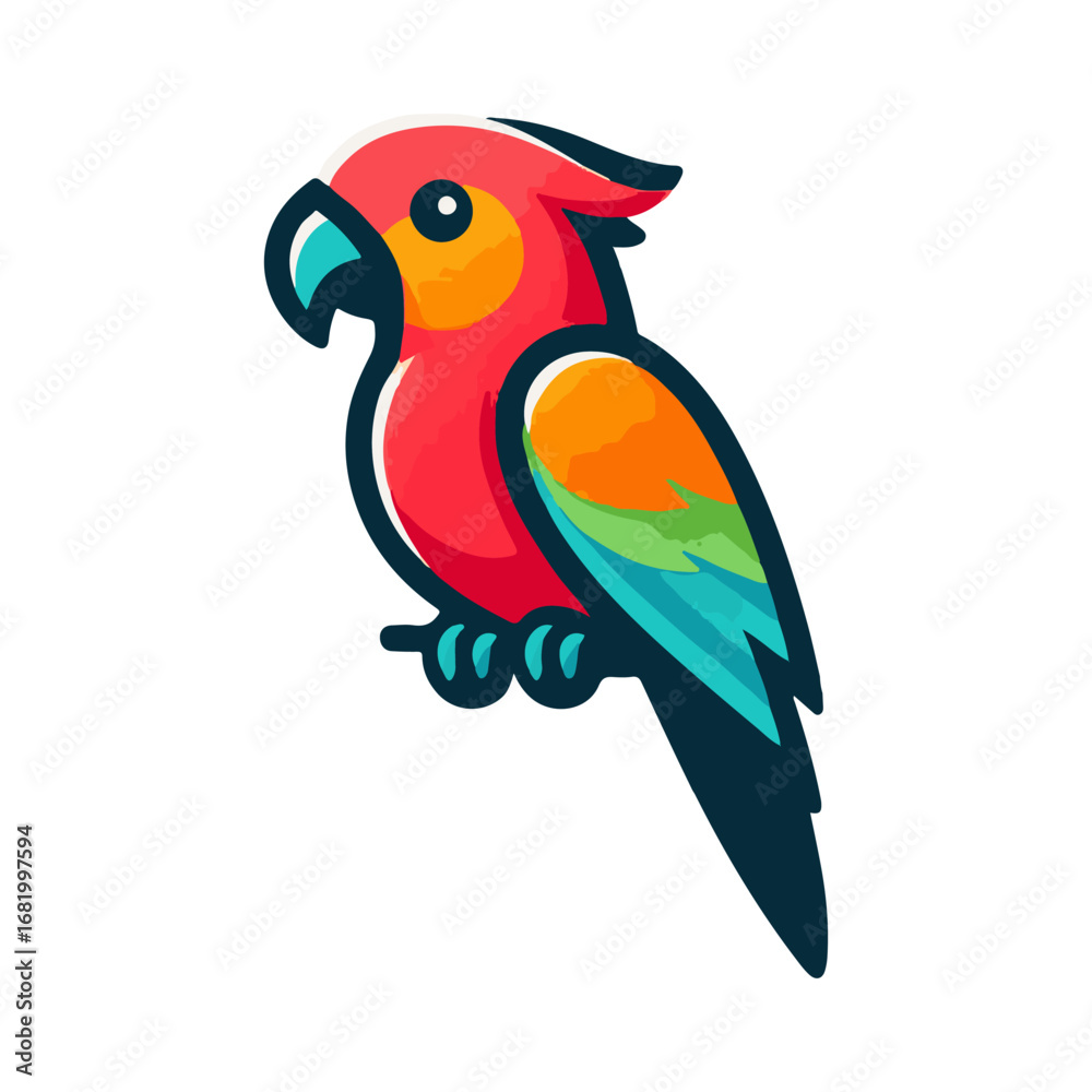Fototapeta premium parrot illustration design