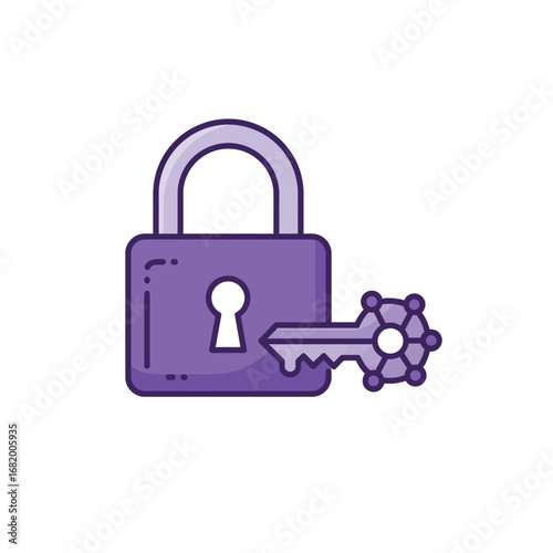 Key and Lock Design in Graphic Art for Digital Security Awareness
