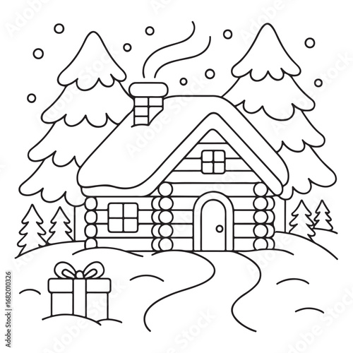 cute candle with holly bold & easy cute christmas coloring page, Whimsical Gingerbread House Coloring Pages for Kids & Adults, Christmas Coloring Pages, bold & easy cozy winter coloring book pages, 