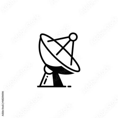 Satellite Dish Antenna for Communication.