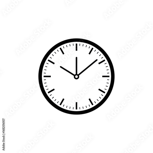 Simple Analog Clock Face Design.