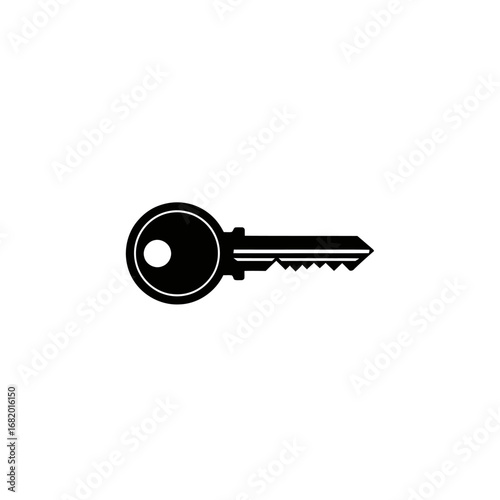 Simple Black Key Silhouette.