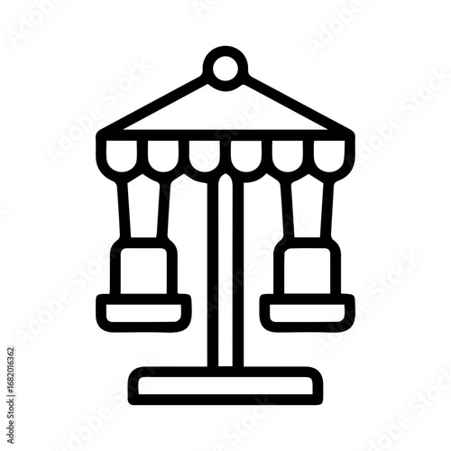 Carousel attraction icon