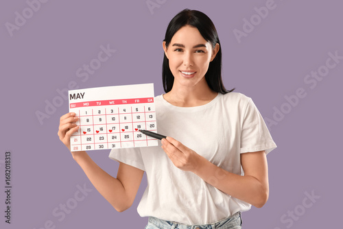 Young woman with menstrual ...