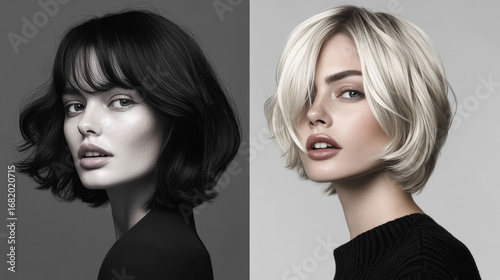 Women's Hairstyles Classic Styles Bob - A timeless short-to-medium cut, straight or wavy.