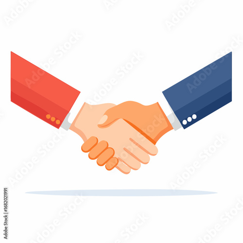 Business Handshake Illustration