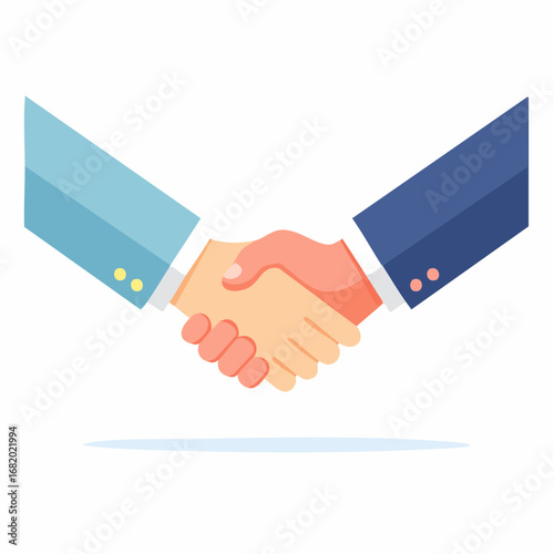 Business Handshake Illustration
