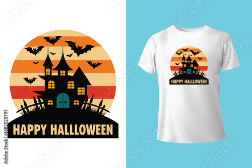 Jack O Lantern Silhouette Set. Cute Creepy Spooky Halloween Pumpkin Fall Autumn Sticker Print Illustration.