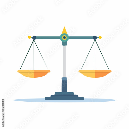 Simple Balance Scales Graphic Design