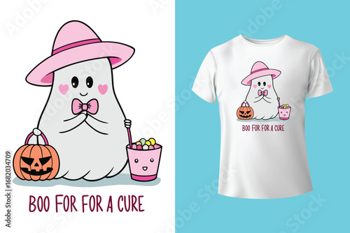 Halloween T-shirt design costume template. Happy Halloween scary trendy vector t-shirt design. Halloween vector clothing apparel t-shirt design