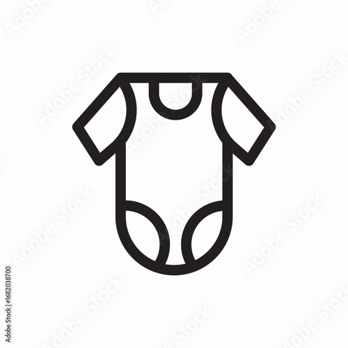 icon vector baby clothes