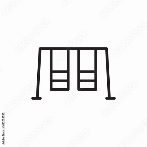 icon vector playground with swings