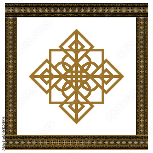frame with floral ornament