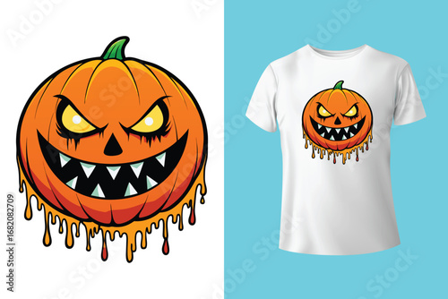 Halloween T-shirt Design with elegant graphic