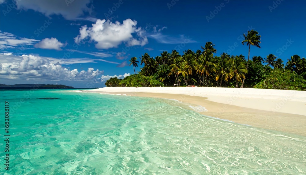 Fototapeta premium Pristine tropical beach scene