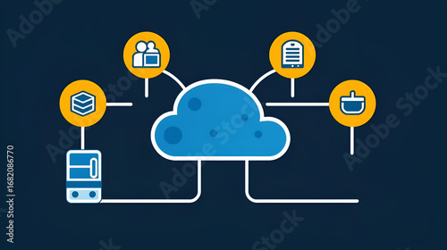 System Interconnection Module from the Business Automation icon collection (Solid style)