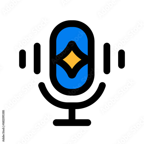 summarize podcast fill color icon