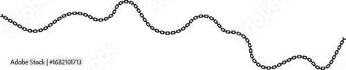 A jittery and unstable chain line, forming a shaky and erratic movement.