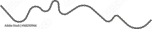 Chain-linked wavy line resembling a waveform with rhythmic undulations.