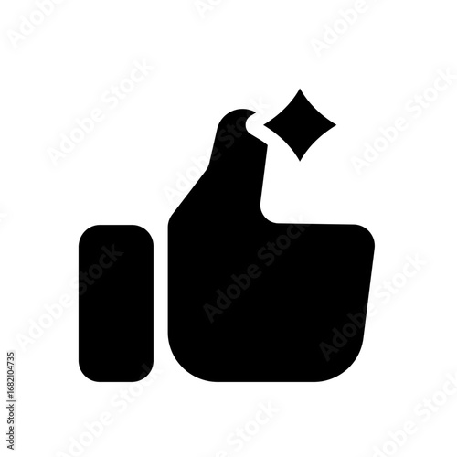 ai recommendation glyph icon