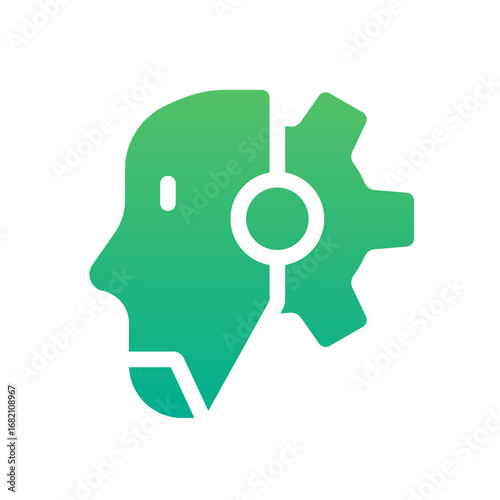 humanoid gradient icon