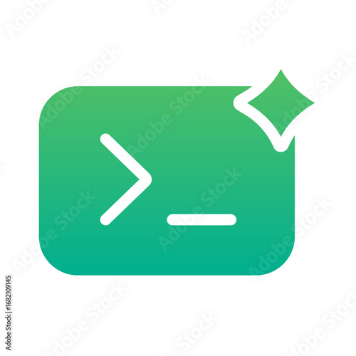 prompt gradient icon