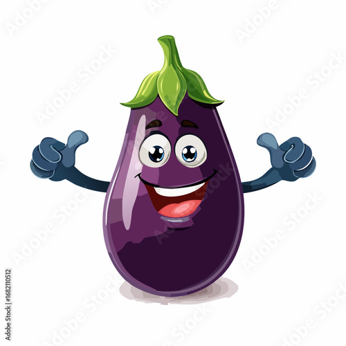 Lustige Aubergine