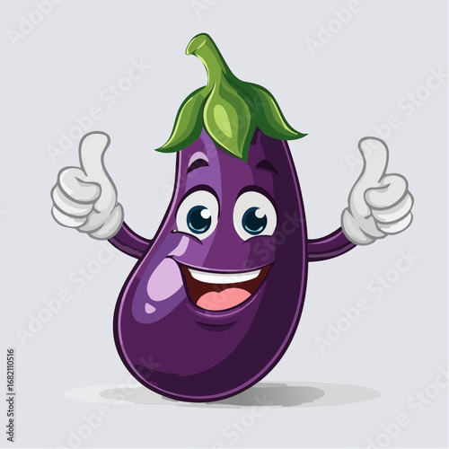 Lustige Aubergine