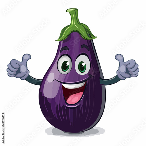 Lustige Aubergine