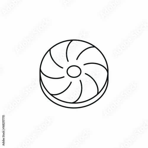 ceiling fan icon sign vector