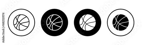 Basketball icon symbol for apps and websites. Basketball ball sign and symbol