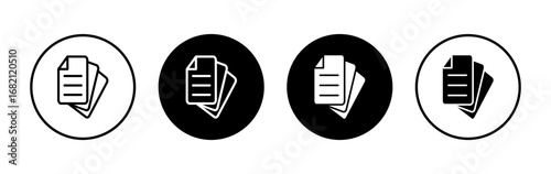 Document icon symbol for apps and websites. edit document. Paper sign and symbol. File Icon