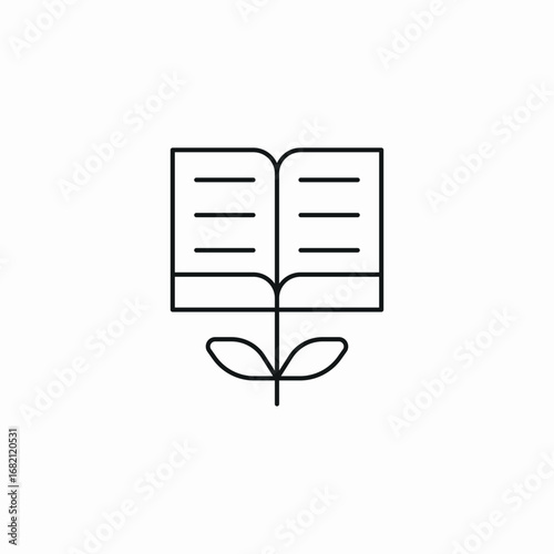 open book icon sign vector