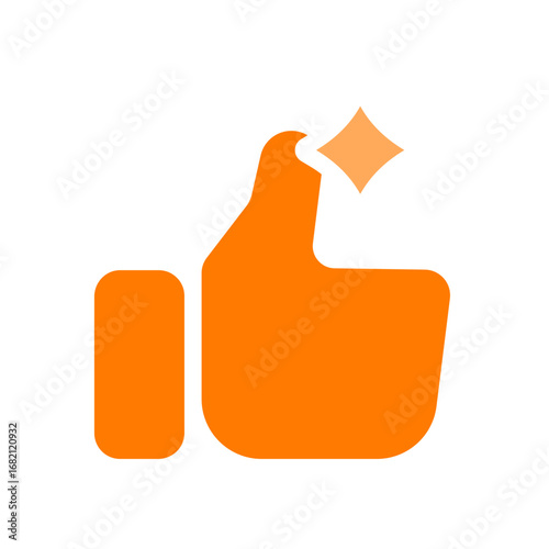 ai recommendation orange icon