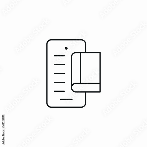 tablet book icon sign vector
