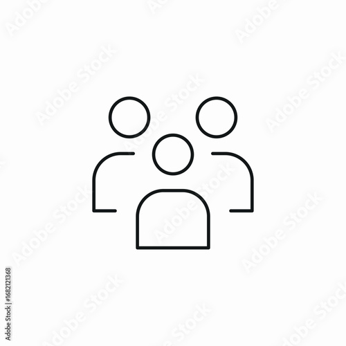 team group icon sign vector