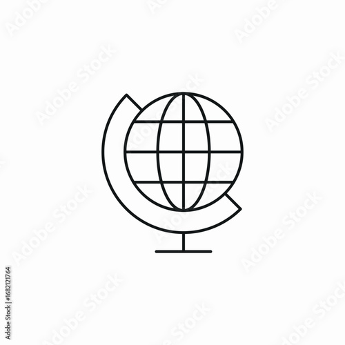 world globe icon sign vector
