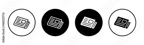 Newspaper icon symbol for apps and websites. news paper sign and symbol