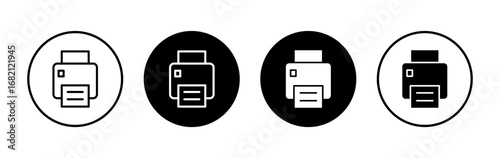 Print icon symbol for apps and websites. printer sign and symbol