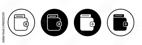 Wallet icon symbol for apps and websites. wallet sign and symbol