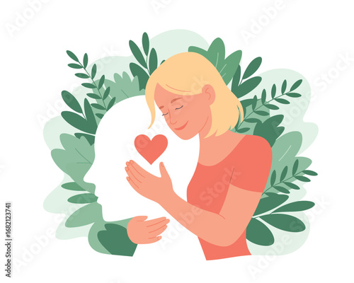 Embrace Compassion A Gentle Illustration of Love and Care
