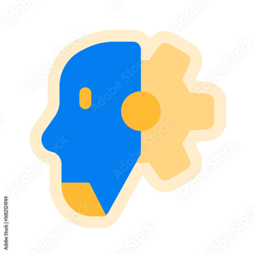 humanoid sticker 